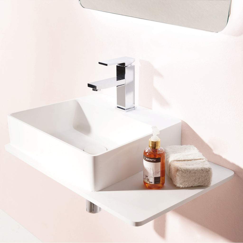 INFINITE | Captop 3.0 Wall Mount Washbasin | INFINITE Solid Surfaces