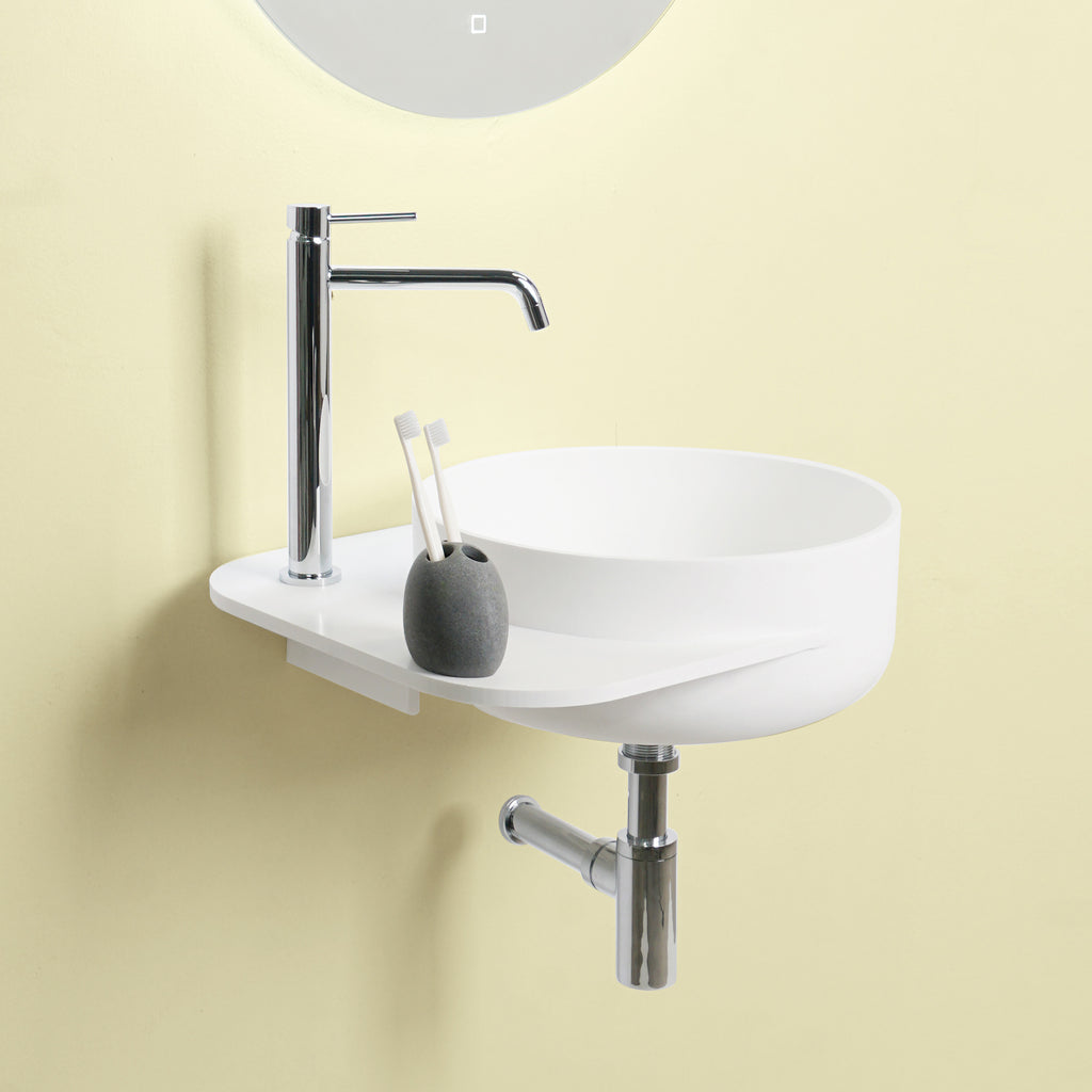 INFINITE | Captop 4.0 Wall Mount Washbasin | INFINITE Solid Surfaces