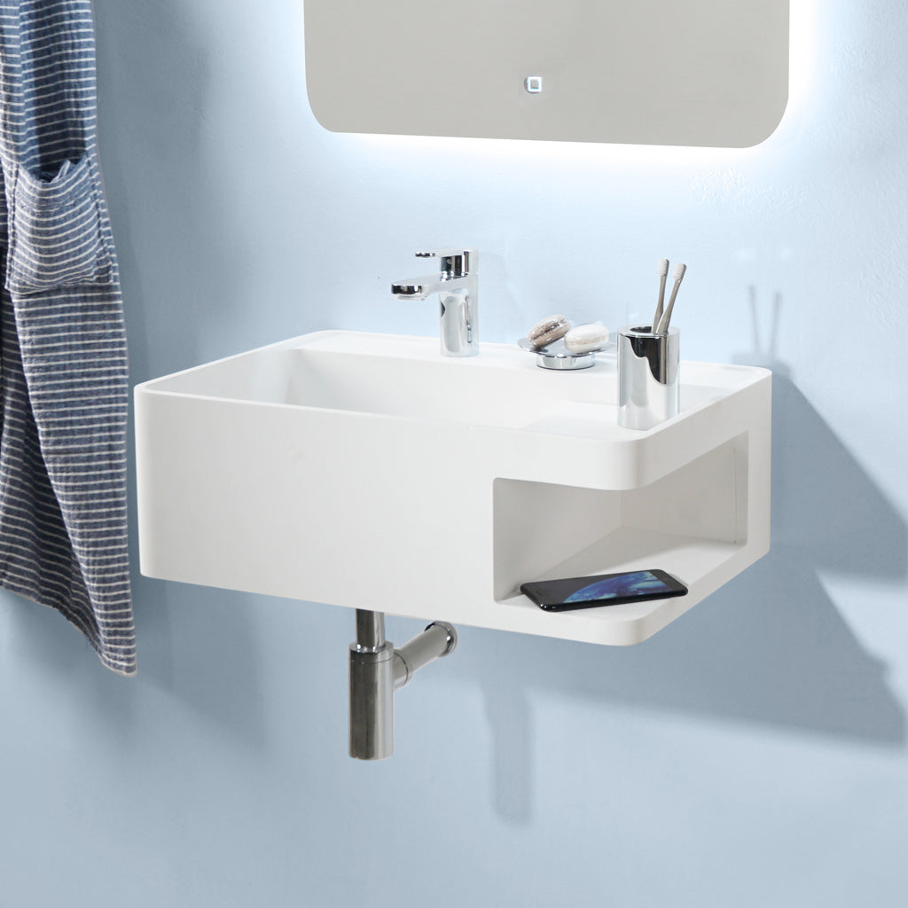 INFINITE | Captop 5.0 Wall Mount Washbasin | INFINITE Solid Surfaces