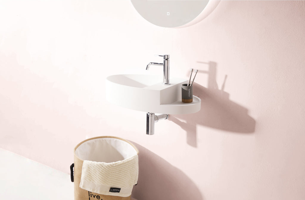 INFINITE | Captop 6.0 Wall Mount Washbasin | INFINITE Solid Surfaces