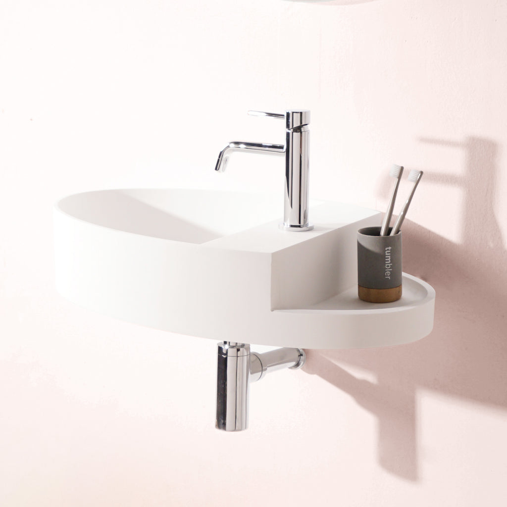 INFINITE | Captop 6.0 Wall Mount Washbasin | INFINITE Solid Surfaces