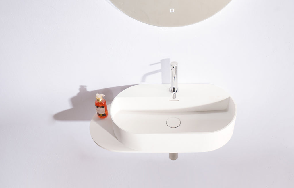 INFINITE | Captop 8.0 Wall Mount Washbasin | INFINITE Solid Surfaces