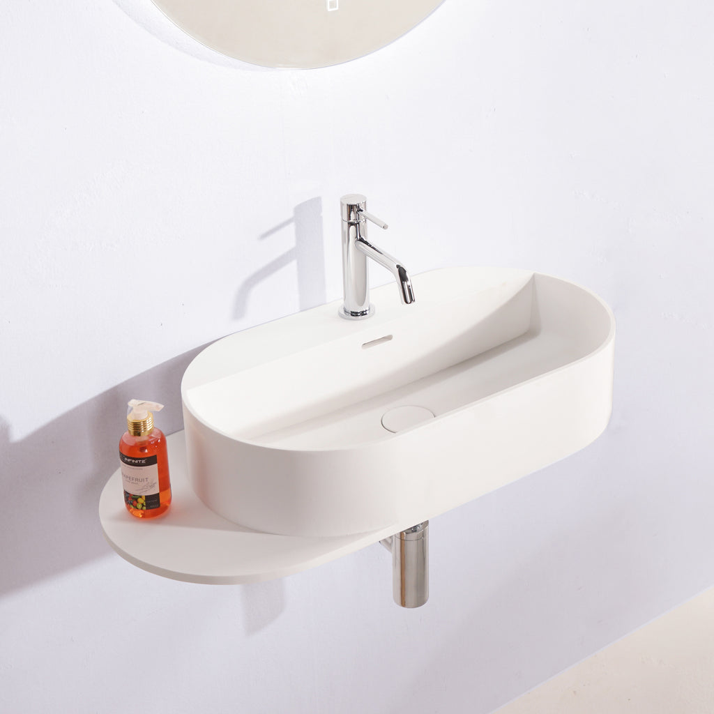 INFINITE | Captop 8.0 Wall Mount Washbasin | INFINITE Solid Surfaces