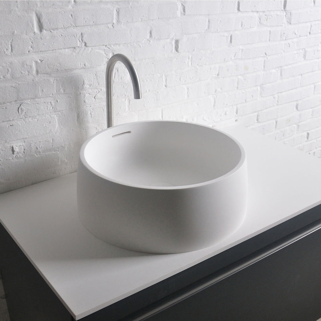 INFINITE | GELA 42 Overcounter Washbasin | INFINITE Solid Surfaces