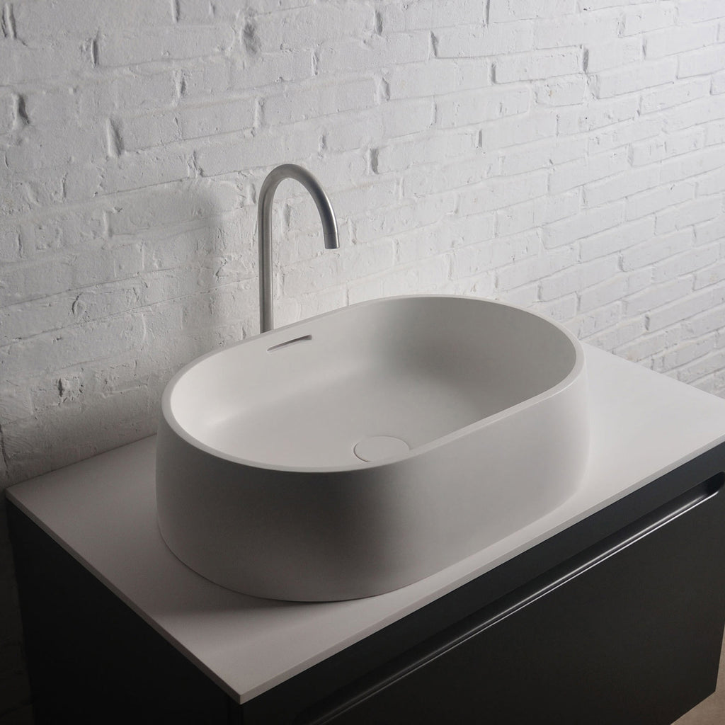 INFINITE | GELA 60 Overcounter Washbasin | INFINITE Solid Surfaces