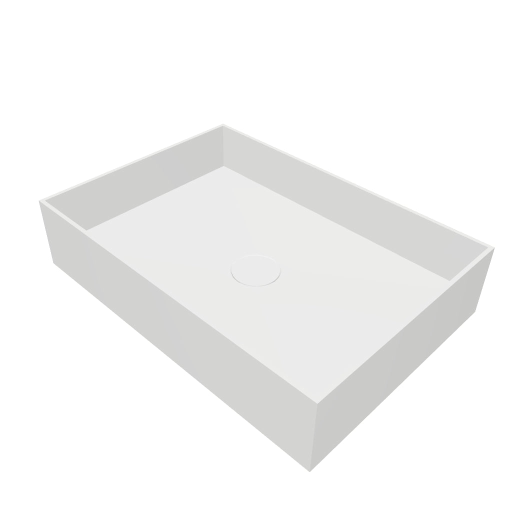 INFINITE | Super Thin Edge R 50 | Overcounter Washbasin | INFINITE Solid Surfaces