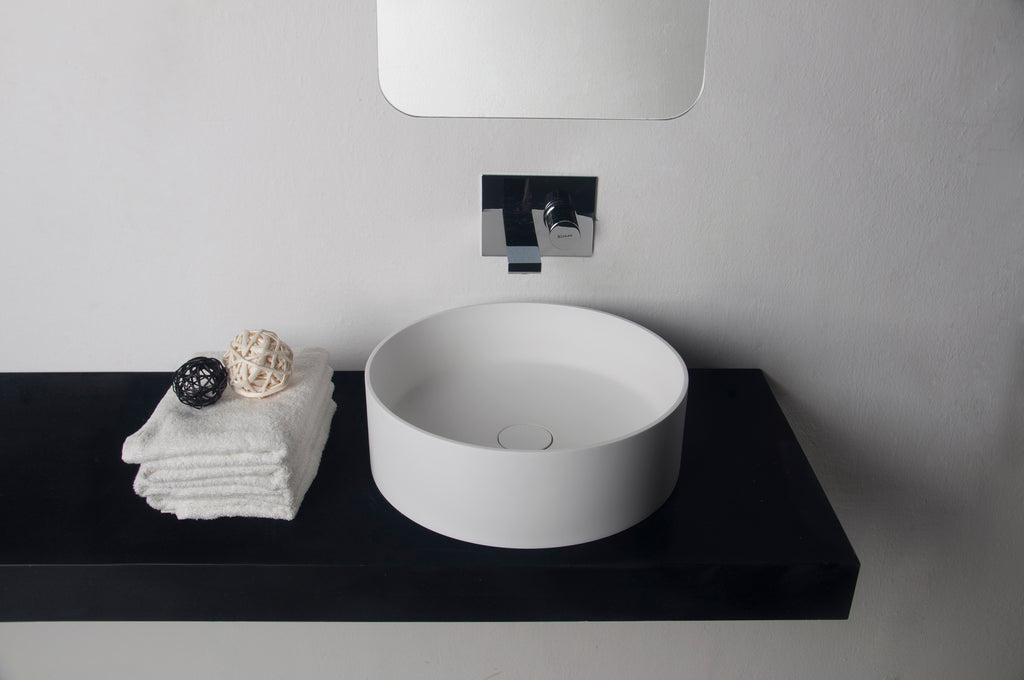 INFINITE | Super Thin Edge 40CL | Overcounter Washbasin | INFINITE Solid Surfaces