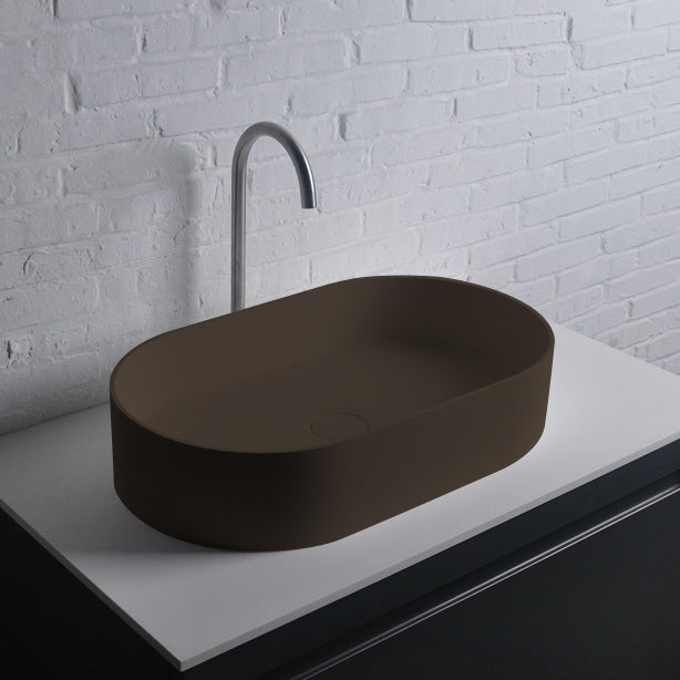 INFINITE | Super Thin Edge E 60CL | Overcounter Washbasin | INFINITE Solid Surfaces