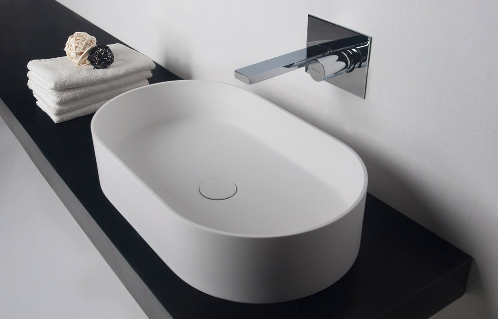 INFINITE | Super Thin Edge E 60CL | Overcounter Washbasin | INFINITE Solid Surfaces