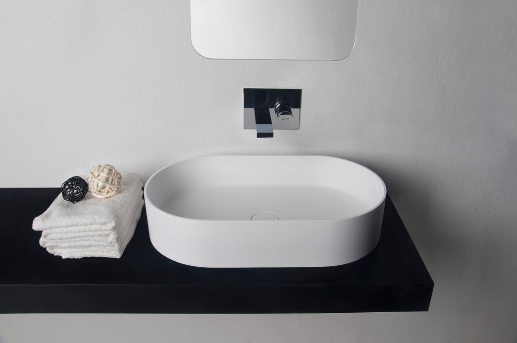 INFINITE | Super Thin Edge E 60CL | Overcounter Washbasin | INFINITE Solid Surfaces