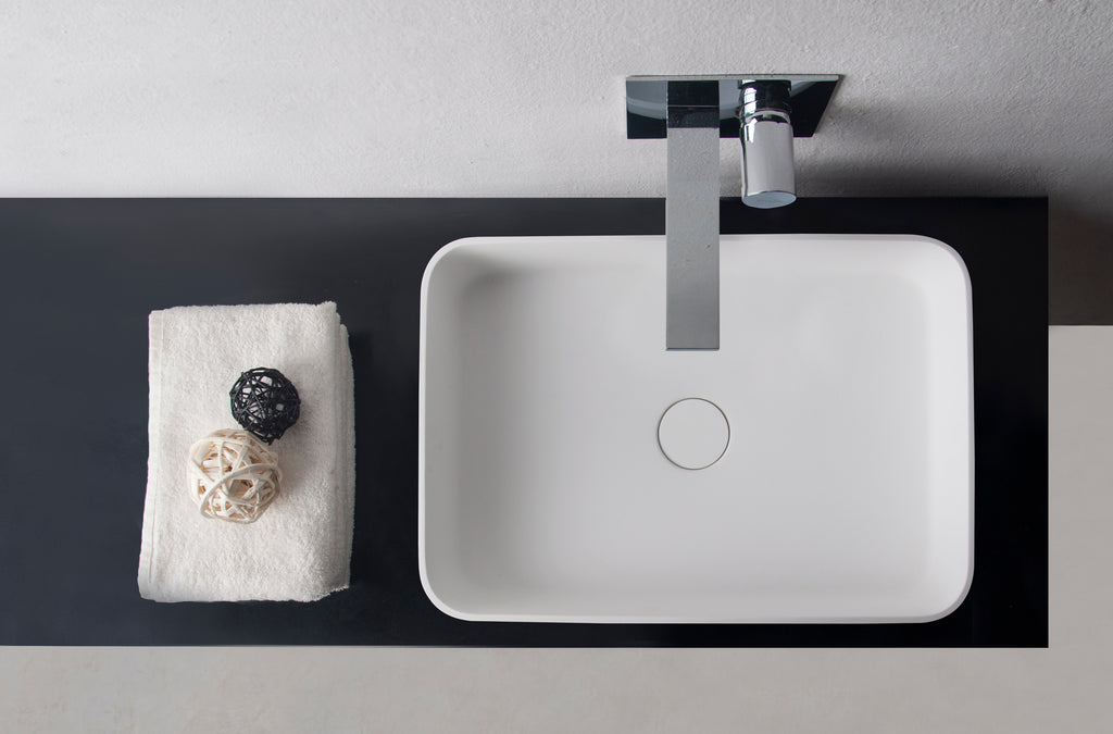 INFINITE | Super Thin Edge RR 50 | Overcounter Washbasin | INFINITE Solid Surfaces