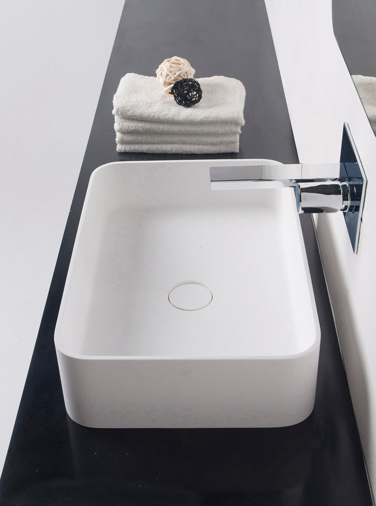 INFINITE | Super Thin Edge RR 50 | Overcounter Washbasin | INFINITE Solid Surfaces