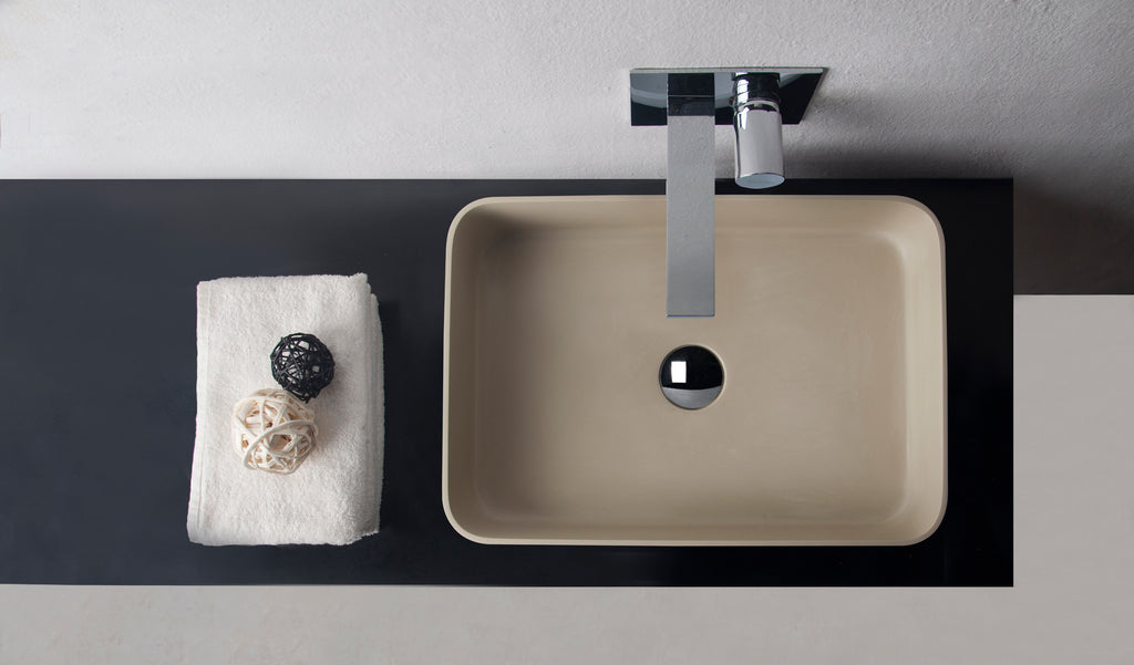 INFINITE | Super Thin Edge RR 50 | Overcounter Washbasin | INFINITE Solid Surfaces