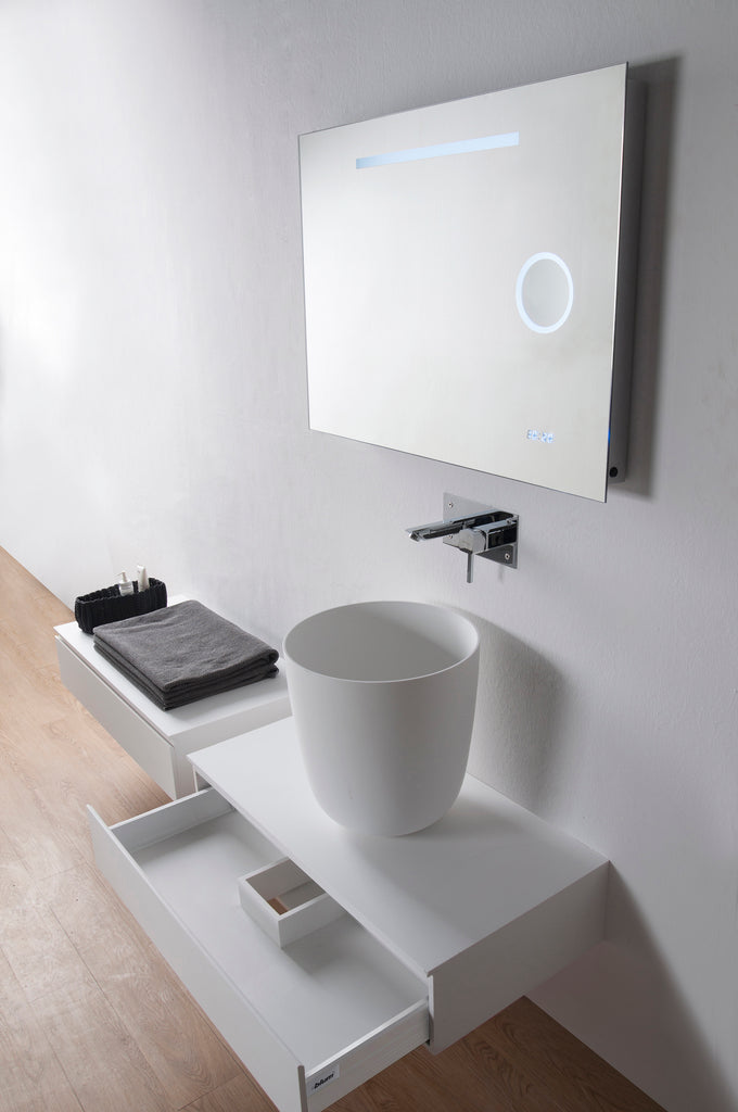 INFINITE | Super Thin Edge Laundry 39 | Overcounter Washbasin | INFINITE Solid Surfaces