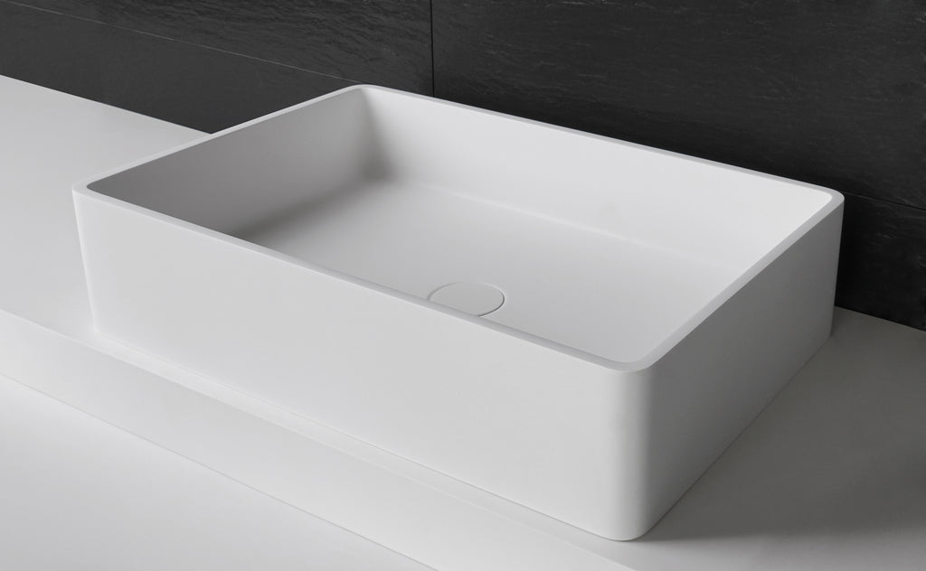 INFINITE | Bologna RR 70 Overcounter Washbasin | INFINITE Solid Surfaces