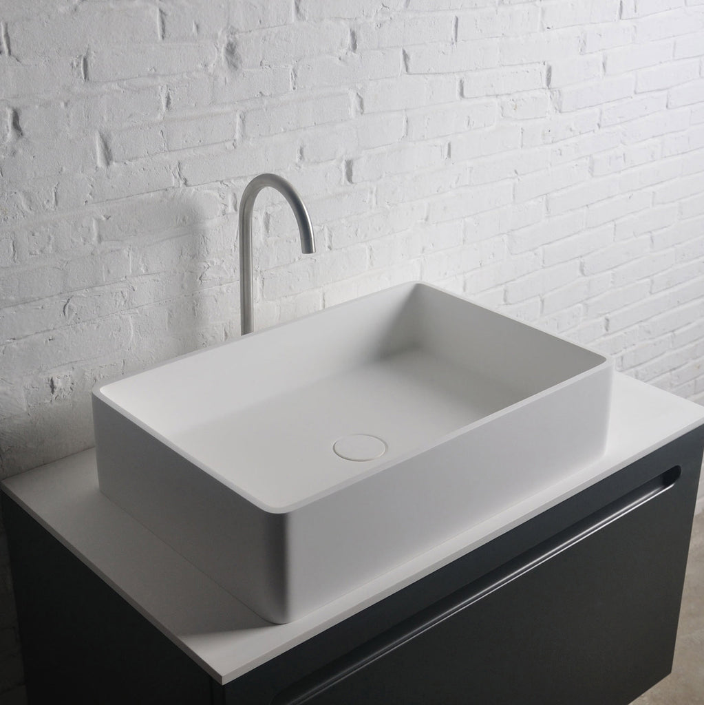 INFINITE | Bologna RR 60 Overcounter Washbasin | INFINITE Solid Surfaces