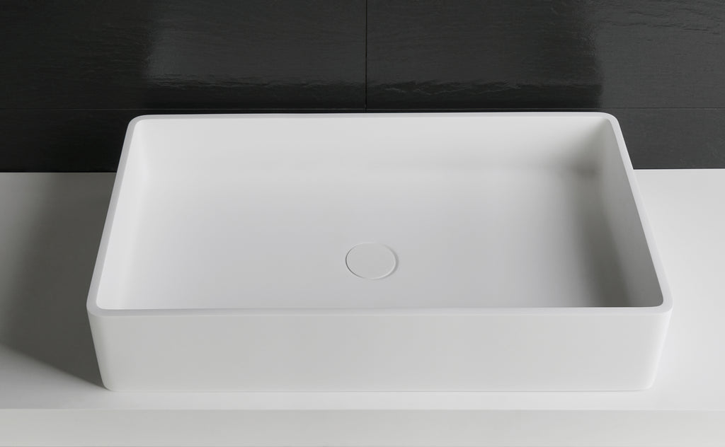 INFINITE | Bologna RR 80 Overcounter Washbasin | INFINITE Solid Surfaces