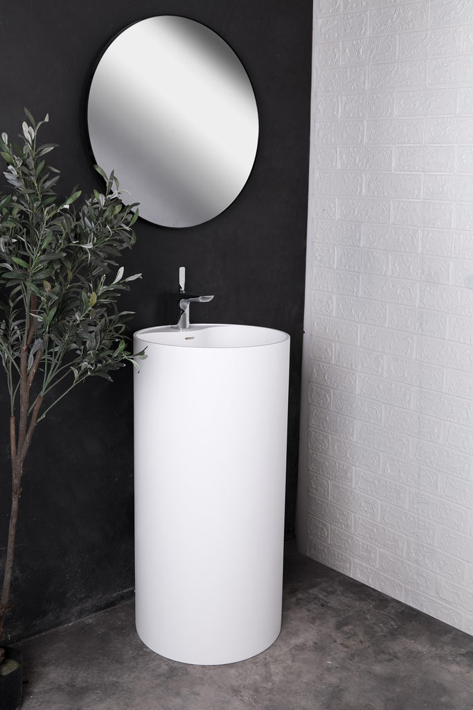 INFINITE | Badia P 45 Pedestal Washbasin | INFINITE Solid Surface