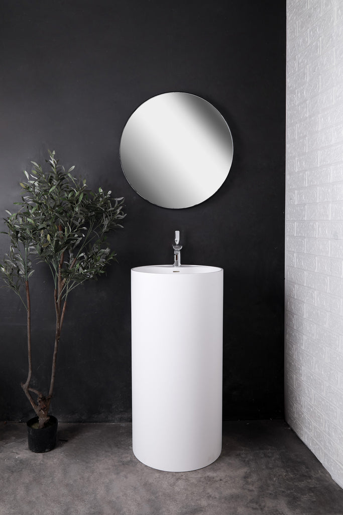 INFINITE | Badia P 45 Pedestal Washbasin | INFINITE Solid Surface