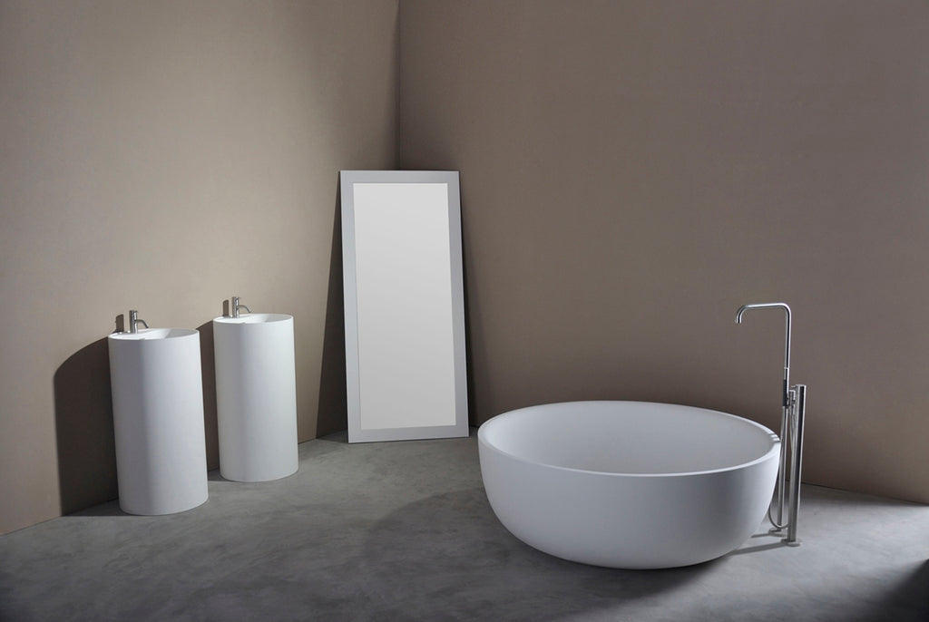 INFINITE | Badia P 45 Pedestal Washbasin | INFINITE Solid Surface