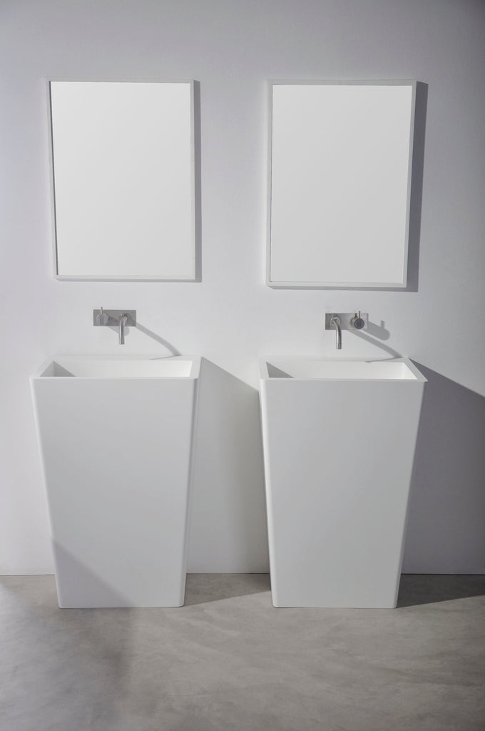 INFINITE | Salina P 55 | Pedestal Washbasins | INFINITE Solid Surfaces