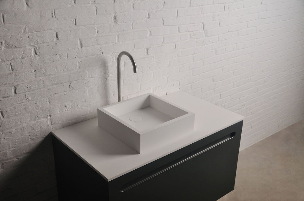 INFINITE | CUBE 35 Overcounter Washbasin | INFINITE Solid Surfaces