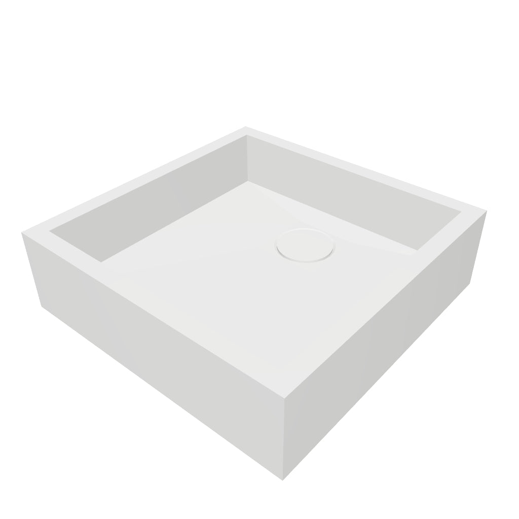 INFINITE | CUBE 35 Overcounter Washbasin | INFINITE Solid Surfaces