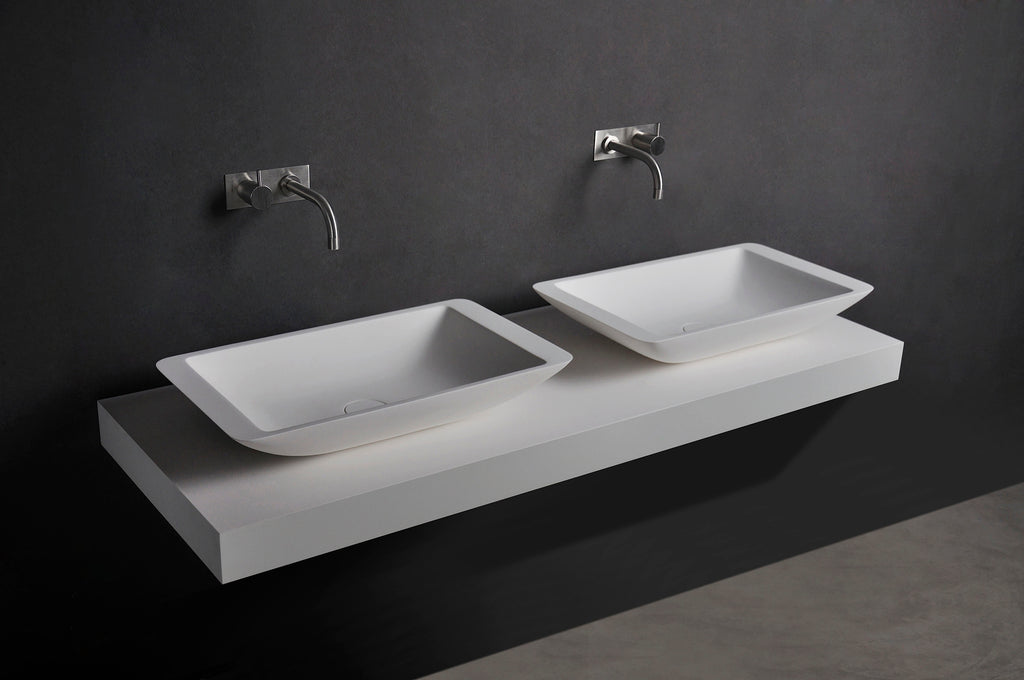 INFINITE | Bari RR 59.5 Overcounter Washbasin | INFINITE Solid Surfaces