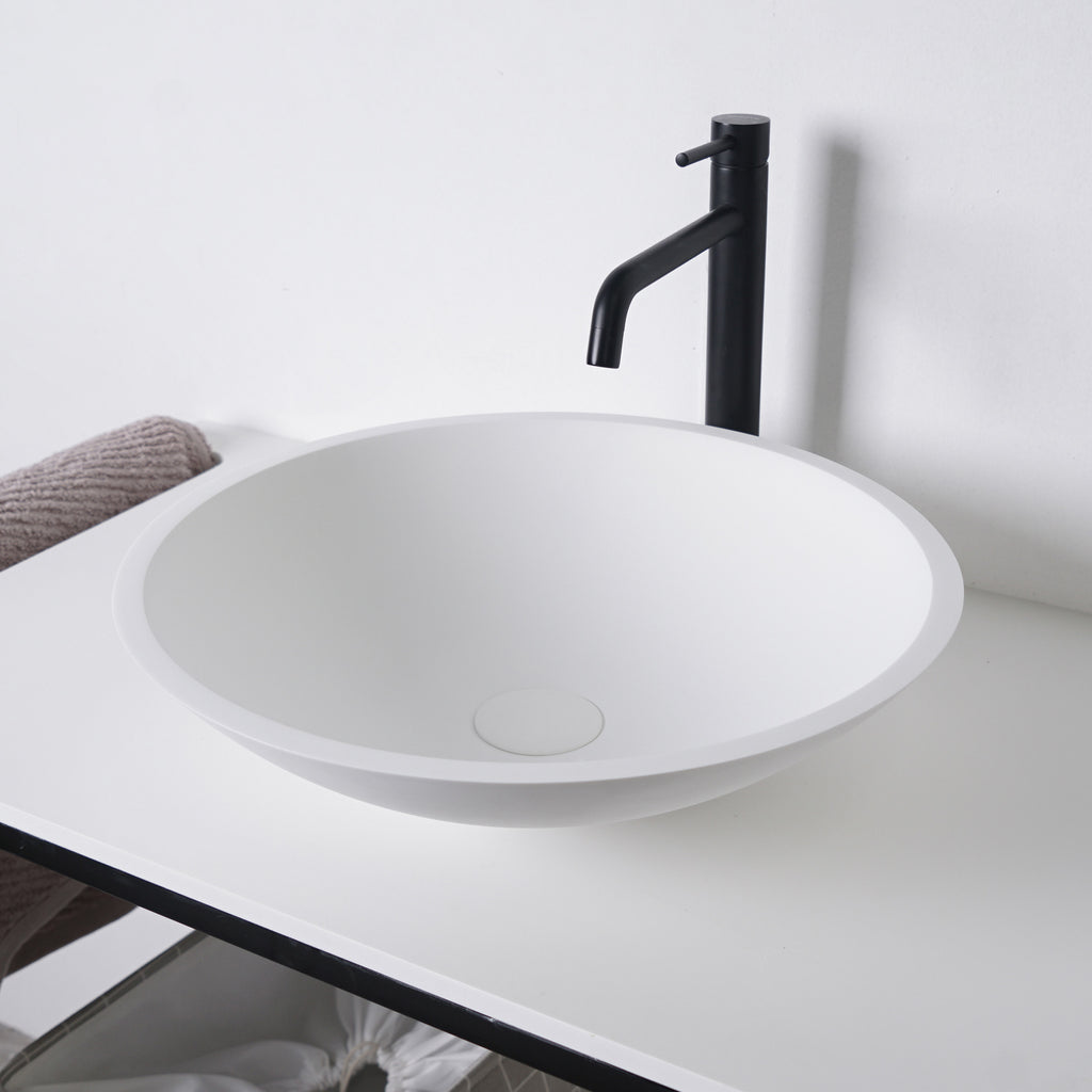 INFINITE | Bologna 42 Overcounter Washbasin | INFINITE Solid Surfaces