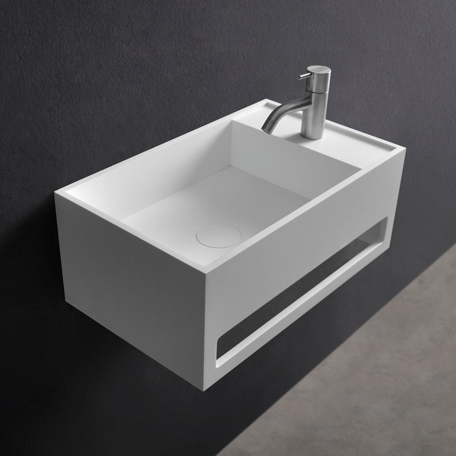 INFINITE | Pure WM 50L | Wall Mount Washbasin | INFINITE Solid Surfaces