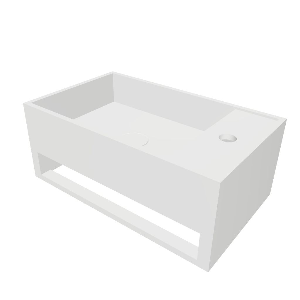 INFINITE | Pure WM 50L | Wall Mount Washbasin | INFINITE Solid Surfaces
