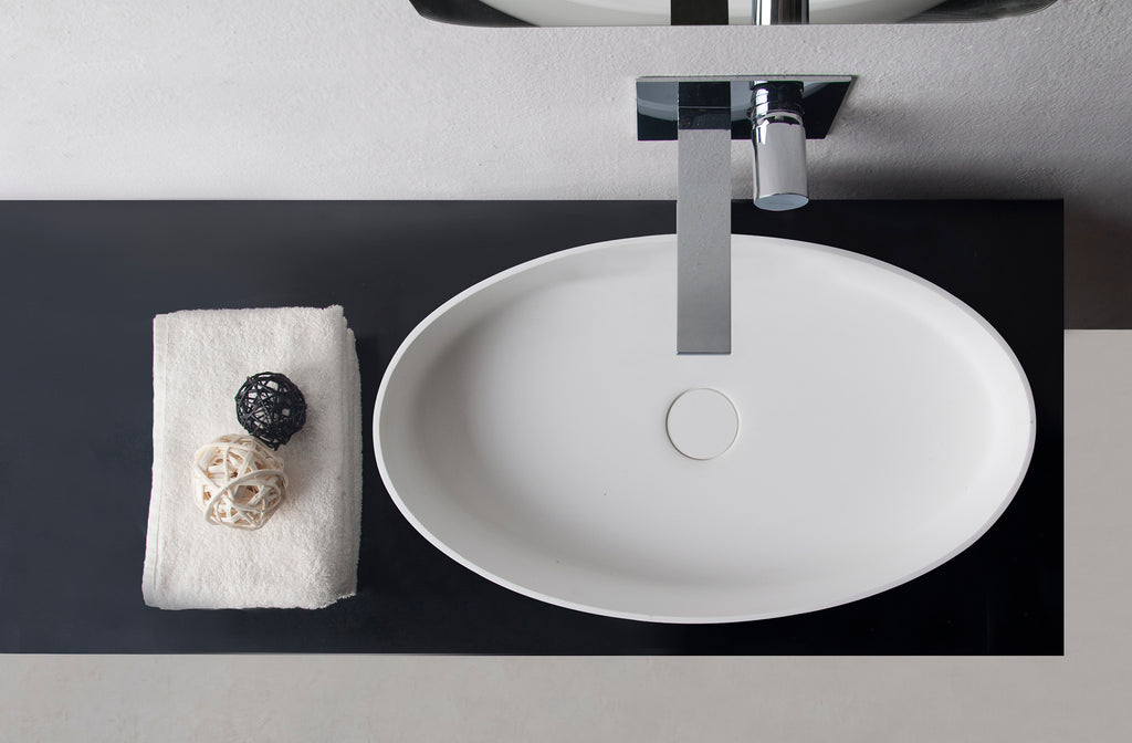 INFINITE | Super Thin Edge 60CL | Overcounter Washbasin | INFINITE Solid Surfaces