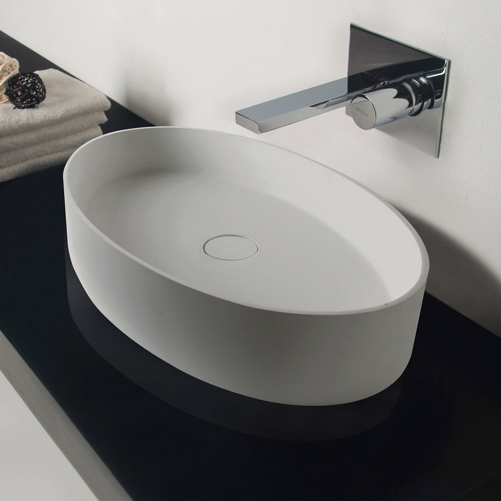 INFINITE | Super Thin Edge 60CL | Overcounter Washbasin | INFINITE Solid Surfaces