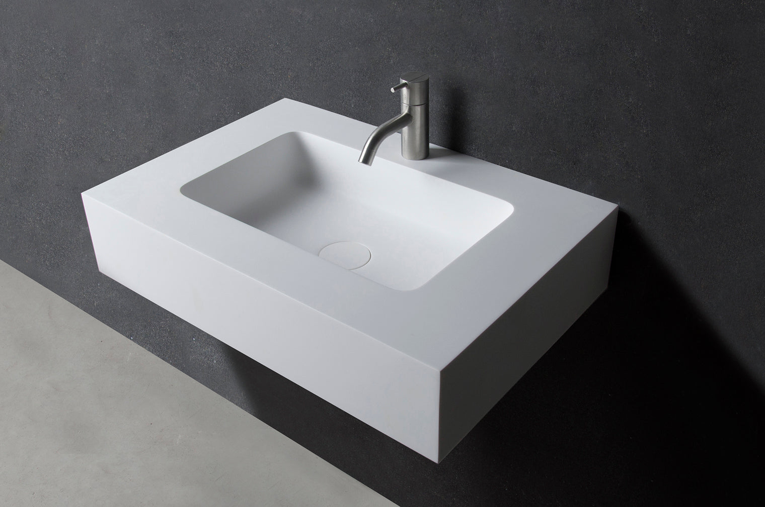 INFINITE | Vesta WM 60 | Wall Mount Washbasin | INFINITE Solid Surfaces
