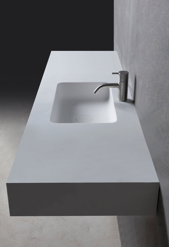 INFINITE | Vesta WM 120 | Wall Mount Washbasin | INFINITE Solid Surfaces