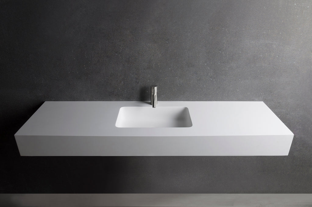 INFINITE | Vesta WM 140 | Wall Mount Washbasin | INFINITE Solid Surfaces
