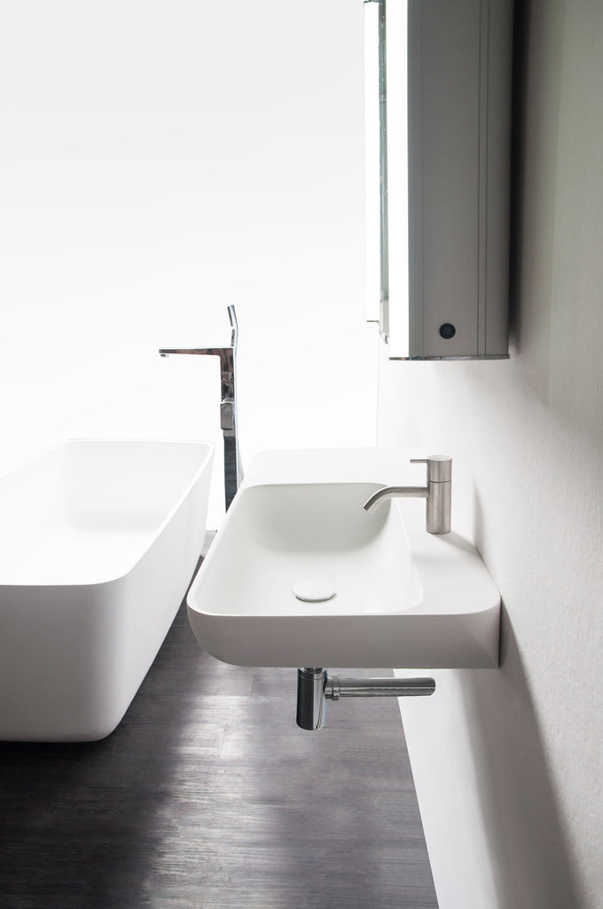 INFINITE | Niagara WM 90R | Wall Mount Washbasin | INFINITE Solid Surfaces