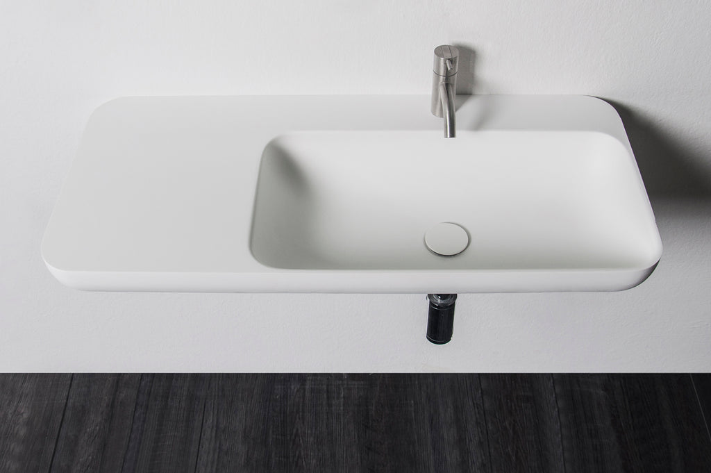 INFINITE | Niagara WM 90R | Wall Mount Washbasin | INFINITE Solid Surfaces