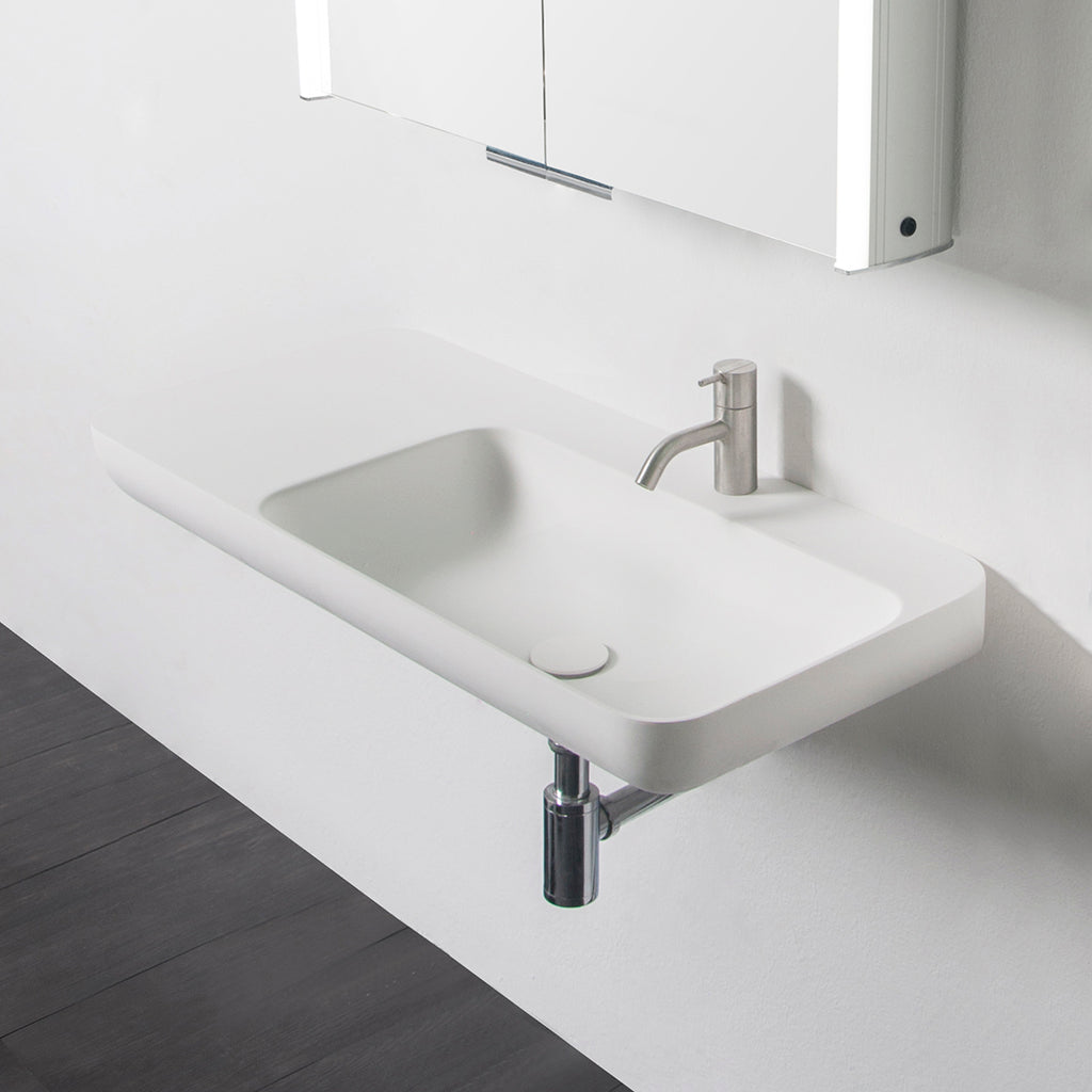 INFINITE | Niagara WM 90R | Wall Mount Washbasin | INFINITE Solid Surfaces