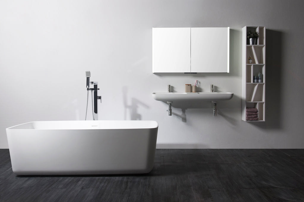 INFINITE | Niagara WM 120DB | Wall Mount Washbasin | INFINITE Solid Surfaces