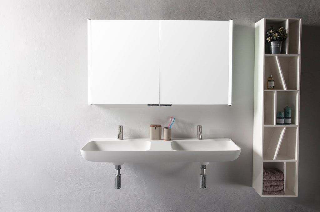 INFINITE | Niagara WM 120DB | Wall Mount Washbasin | INFINITE Solid Surfaces