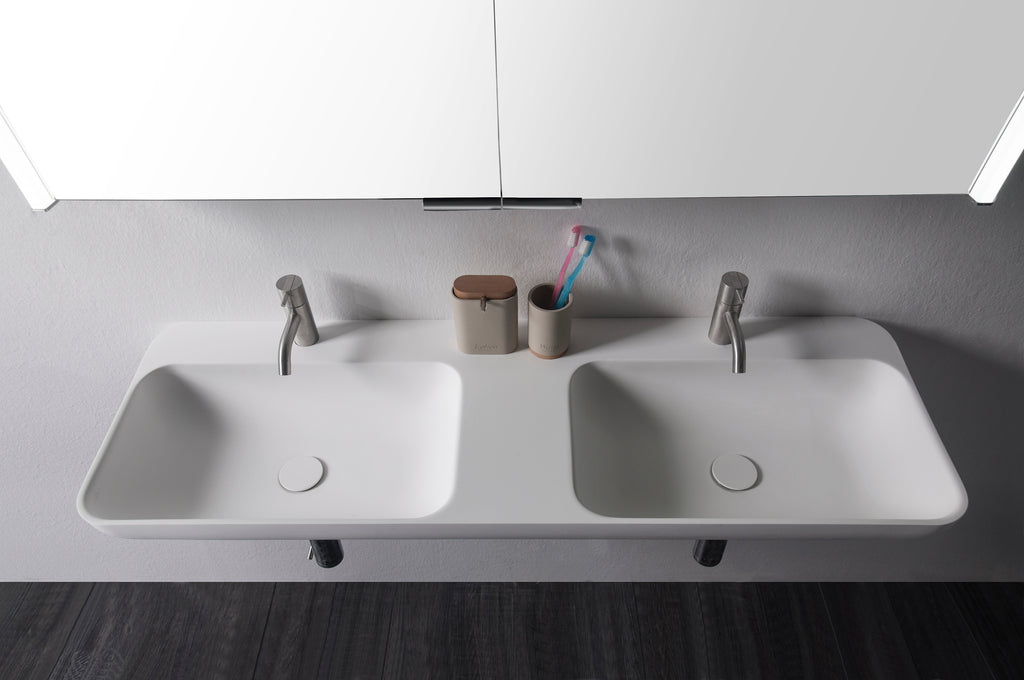 INFINITE | Niagara WM 120DB | Wall Mount Washbasin | INFINITE Solid Surfaces