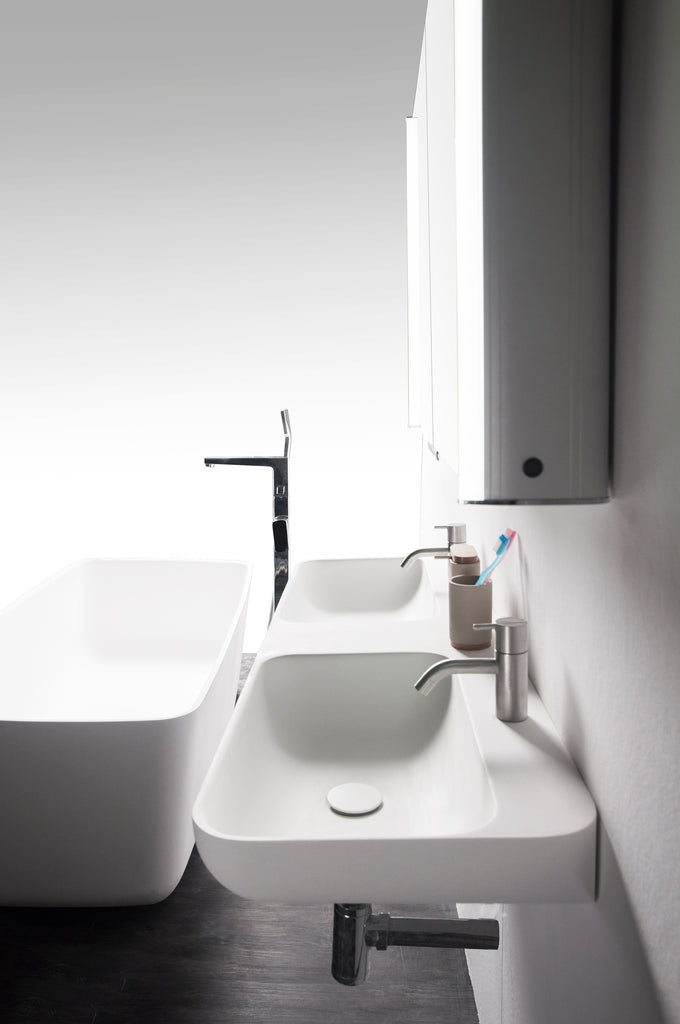 INFINITE | Niagara WM 120DB | Wall Mount Washbasin | INFINITE Solid Surfaces