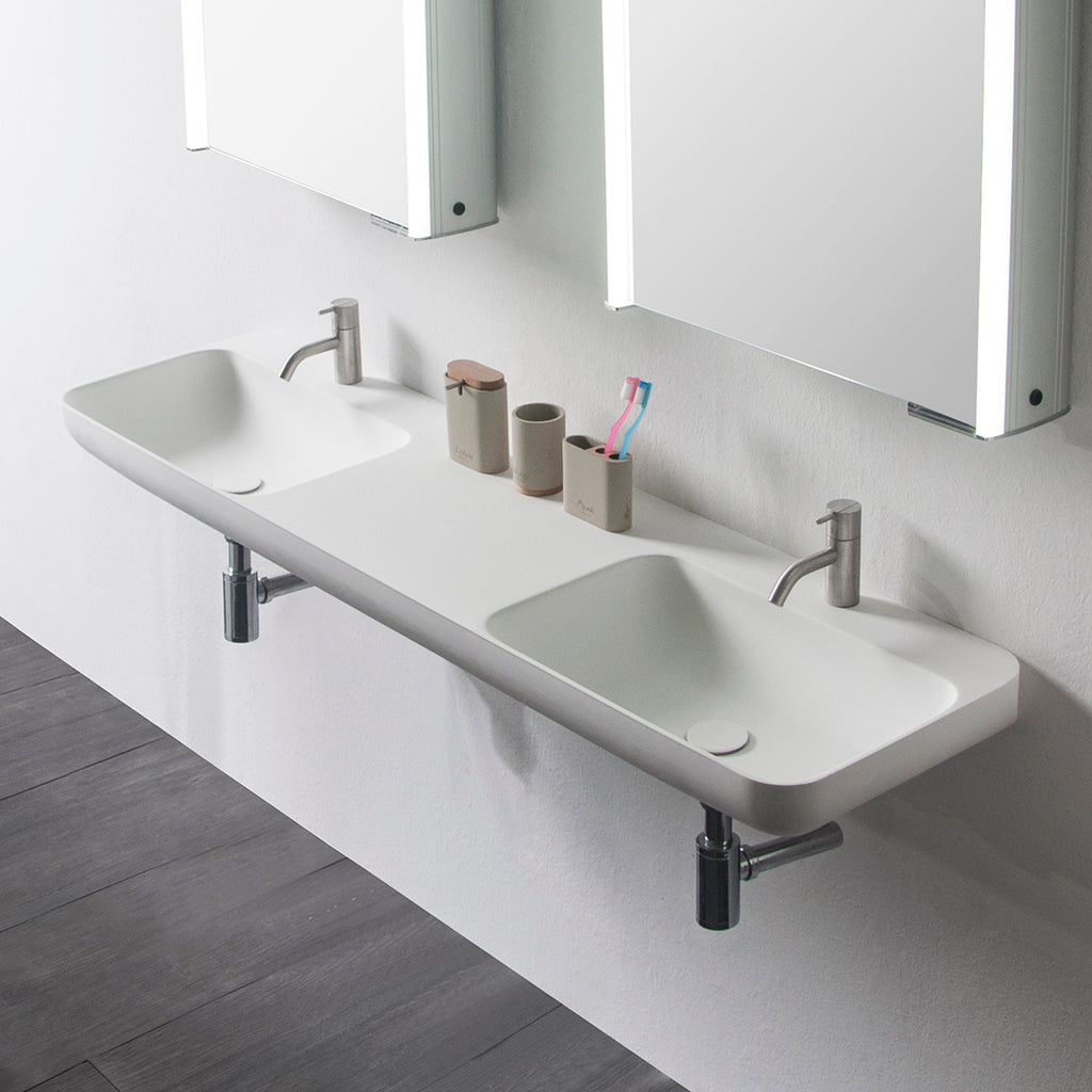 INFINITE | Niagara WM 150DB | Wall Mount Washbasin | INFINITE Solid Surfaces