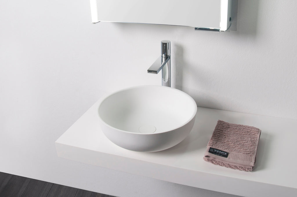 INFINITE | Niagara 40 Overcounter Washbasin | INFINITE Solid Surfaces