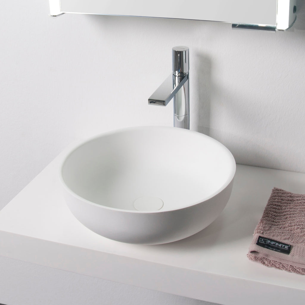 INFINITE | Niagara 40 Overcounter Washbasin | INFINITE Solid Surfaces