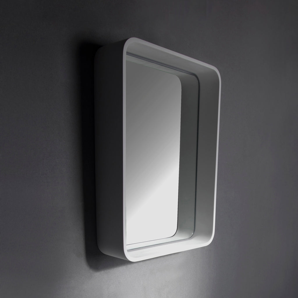 INFINITE | CIRQUE Mirror Shelf 45 | INFINITE Solid Surfaces