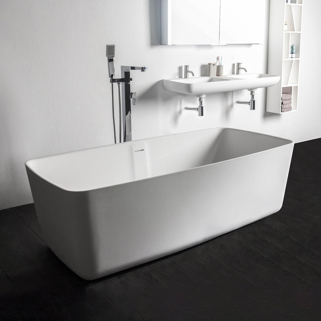 INFINITE | Niagara (Rounded Rectangle) 168 Bathtub | INFINITE Solid Surfaces