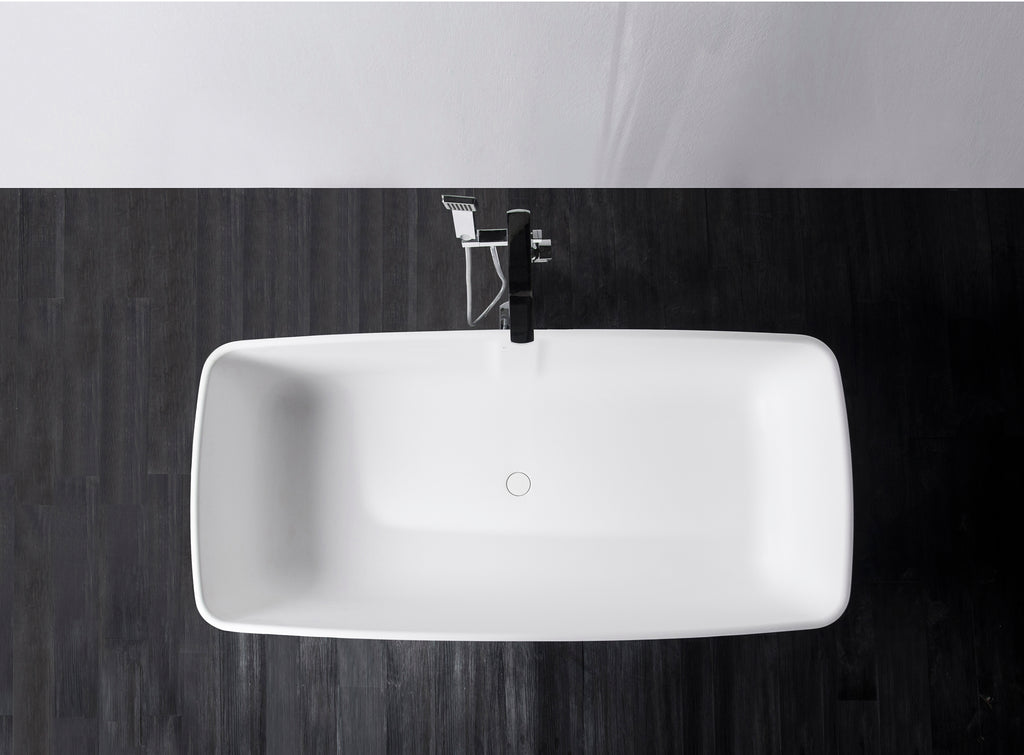 INFINITE | Niagara (Rounded Rectangle) 168 Bathtub | INFINITE Solid Surfaces