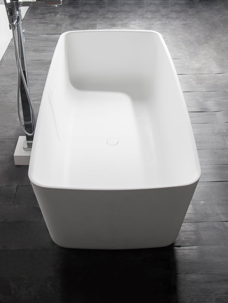 INFINITE | Niagara (Rounded Rectangle) 168 Bathtub | INFINITE Solid Surfaces